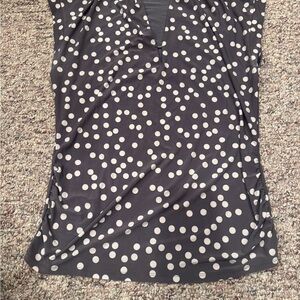 Anne Klein Black and White Polka Dot Blouse